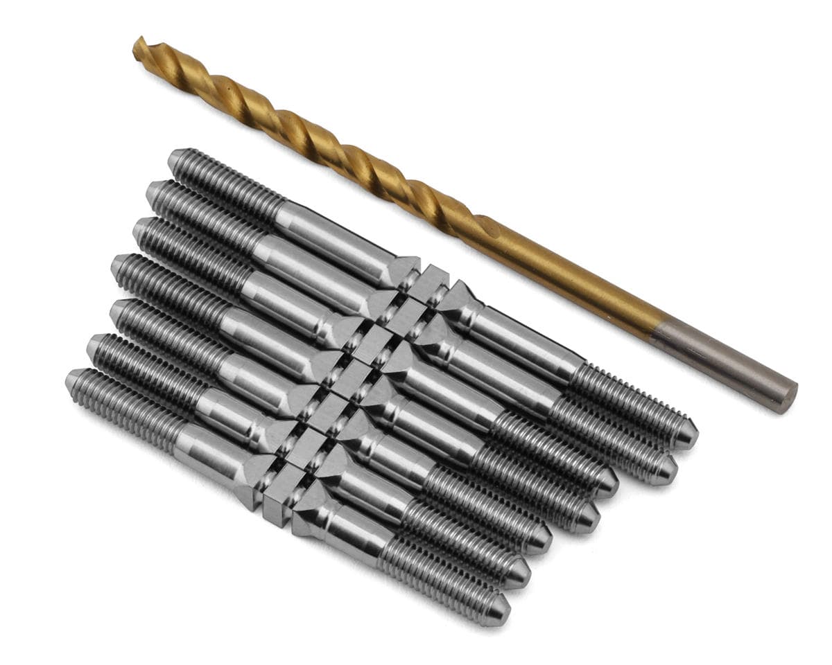 J&T Bearing Co. XRAY XB4 '23 Titanium "Milled'' XD Turnbuckles (Natural)