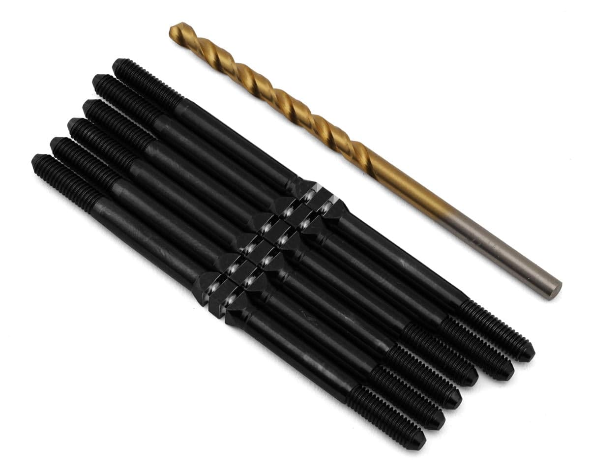 J&T Bearing Co. XRAY XT2 Titanium "Milled'' XD Turnbuckles (Black)