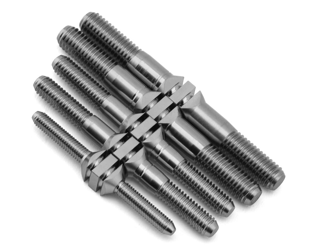 J&T Bearing Co. XRAY XB8/XB8E '23 Titanium "Milled'' Turnbuckles (Natural)