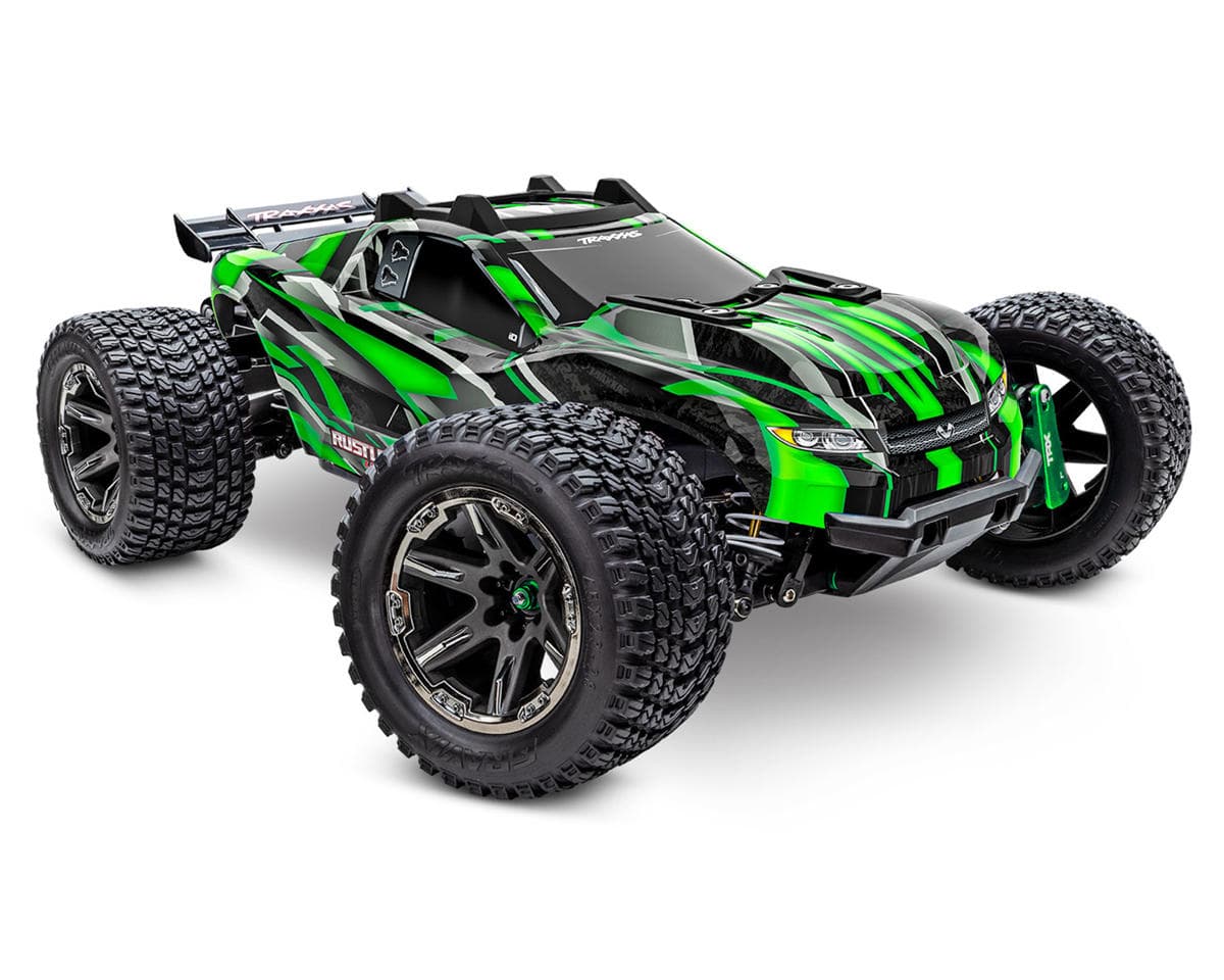 Traxxas Rustler 4x4 Ultimate 1/10 RTR Brushless Stadium Truck (Green) w/TQi 2.4GHz Radio & Link Module