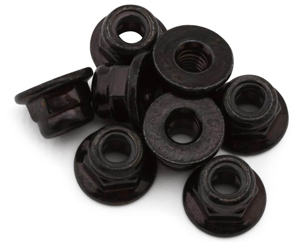 Arrma Flanged Lock Nut M3 Black (4)