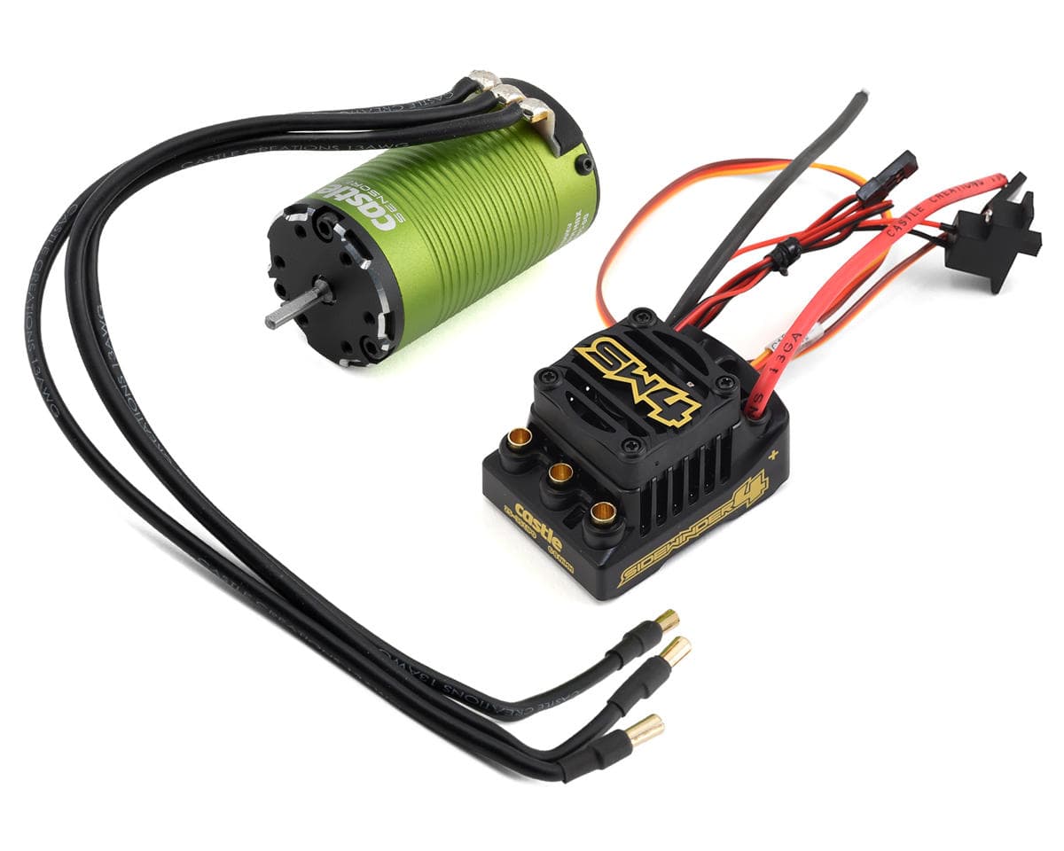 Castle Creations Sidewinder SW4 Waterproof 1/10 ESC/Motor Combo w/1412 (2100kV) (5mm Shaft)