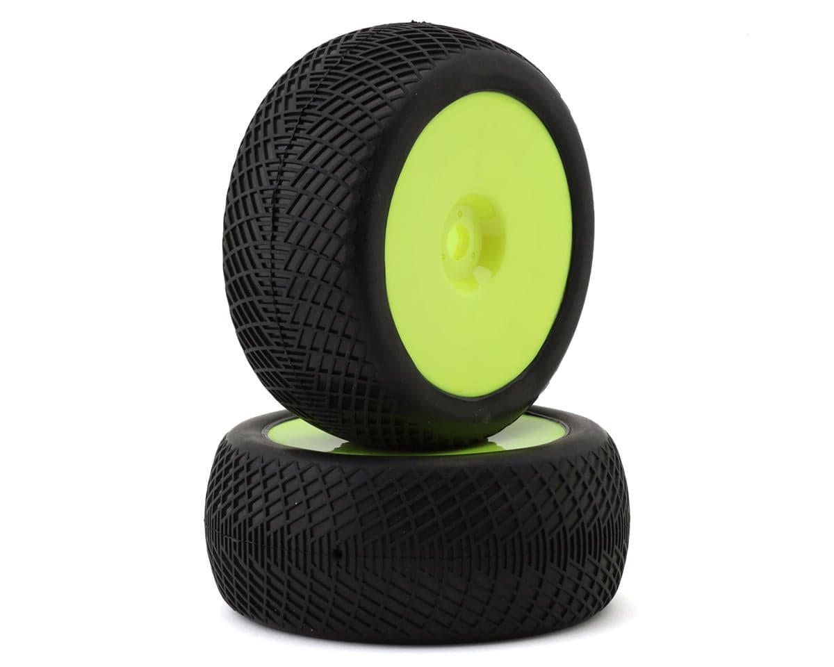 Raw Speed RC Radar 1/8 Truggy Pre-Mounted Tires (Yellow) (2) (Soft)