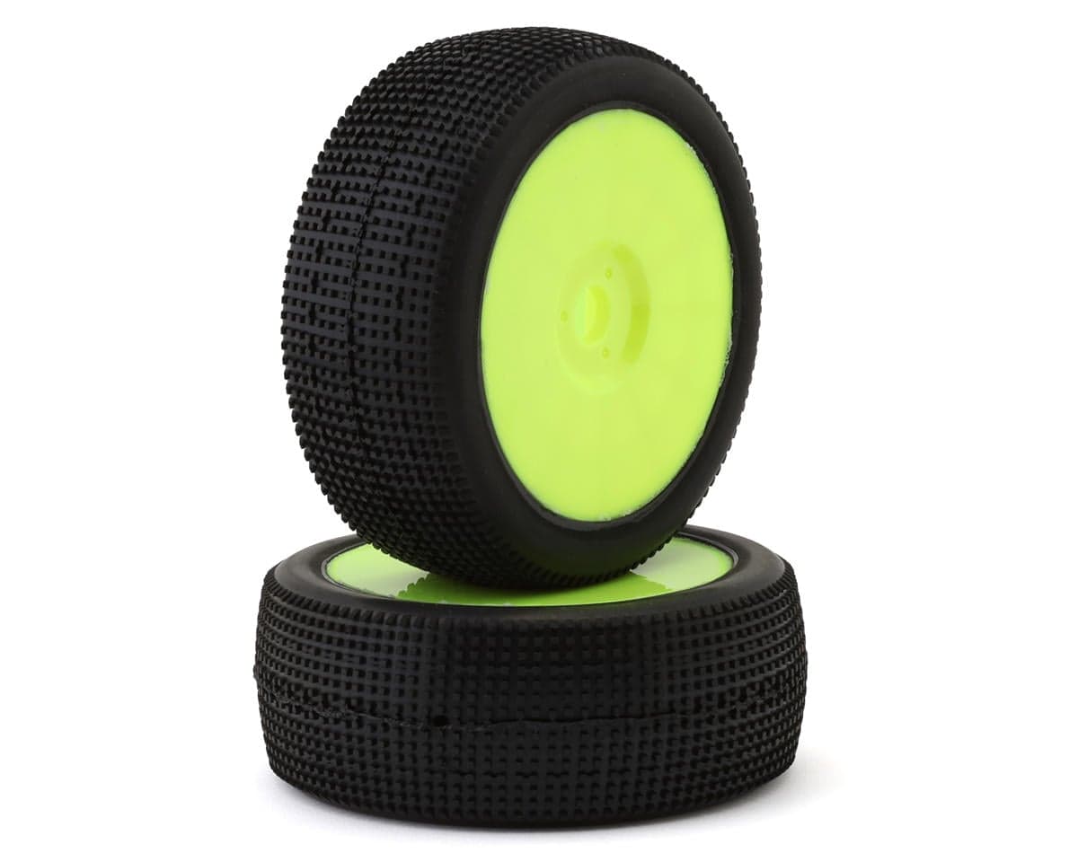 Raw Speed RC Aurora 1/8 Buggy Pre-Mounted Tires (Yellow) (2) (Super Soft)