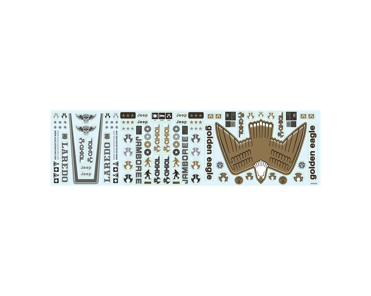 Axial SCX10 III Jeep CJ-7 Heritage Decal Sheet