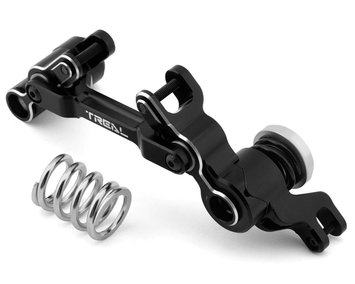 Treal Hobby Aluminum Servo Saver Steering Bell Crank Set for Traxxas XRT (Black)
