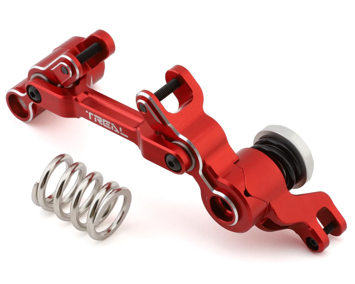 Treal Hobby Aluminum Servo Saver Steering Bell Crank Set for Traxxas XRT (Red)