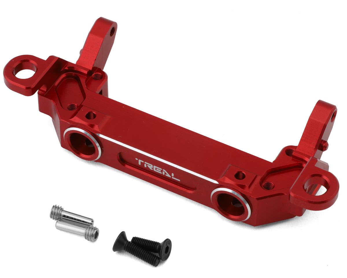 Treal Hobby Axial SCX10 III CNC Aluminum Front Bumper Mount (Red)