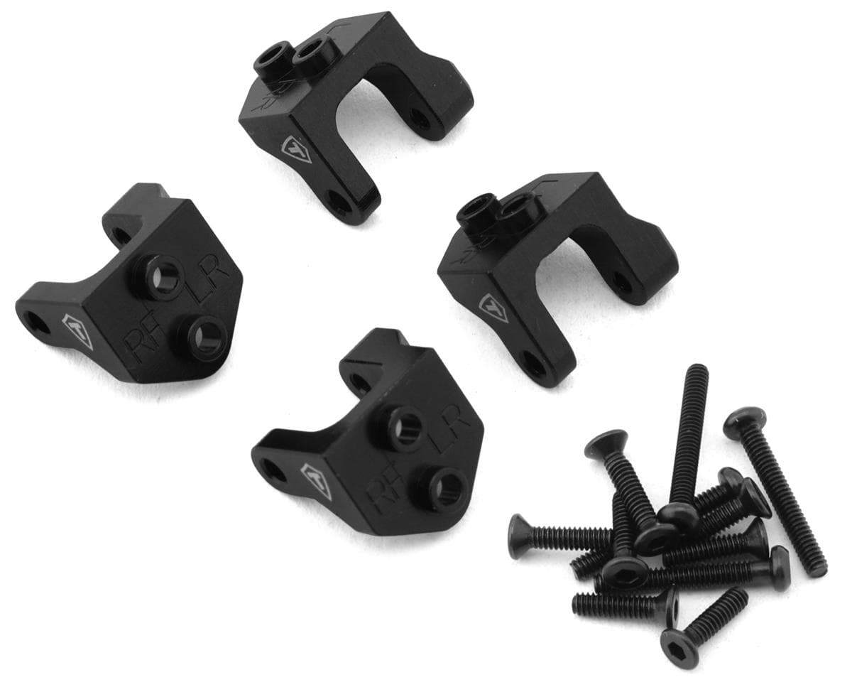Treal Hobby Losi Mini LMT Aluminum Upper Shock & Links Mounts (Black) (4)