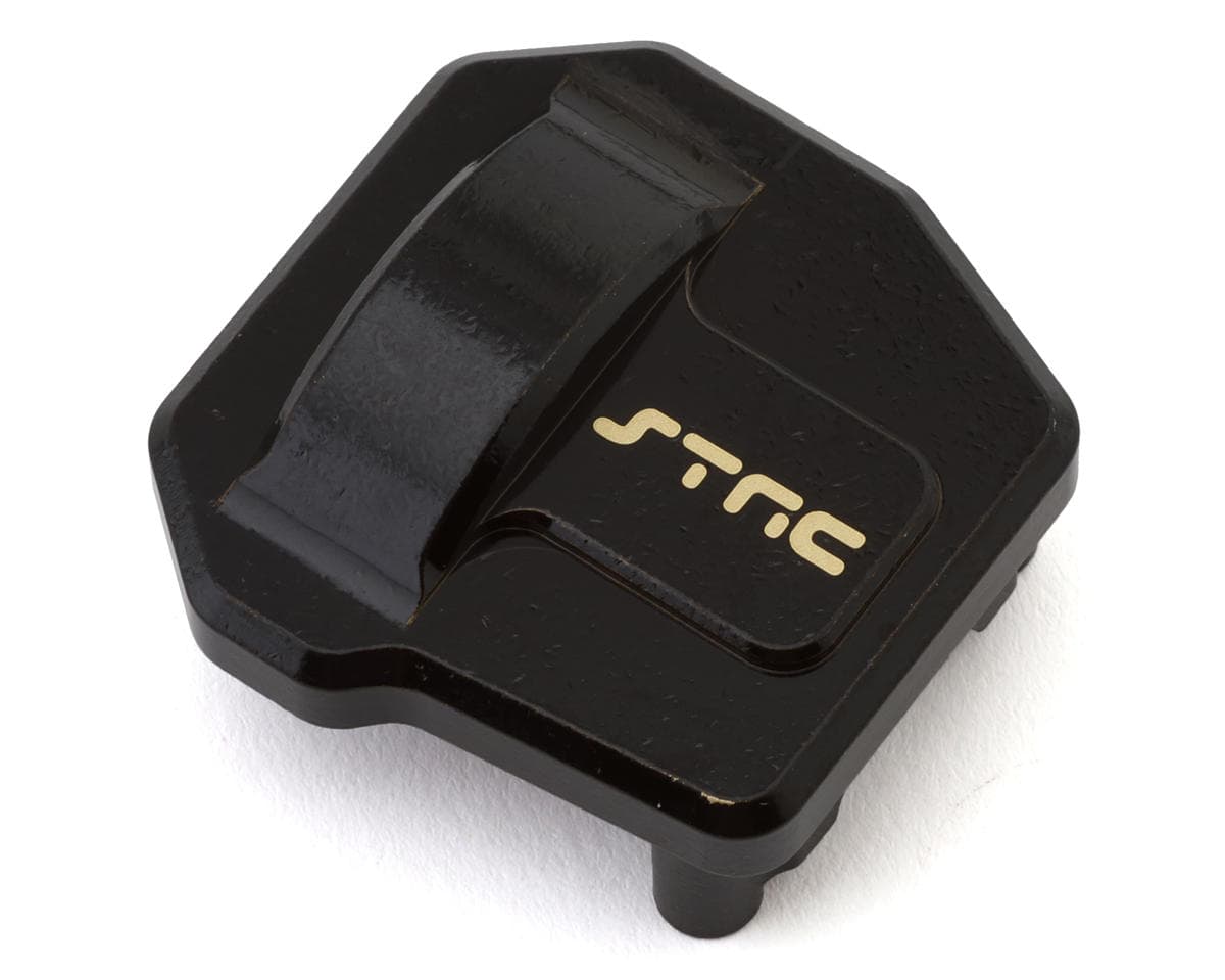 ST Racing Concepts Axial SCX10 III Portal Axle Brass Differential Cover (Black) (35g)