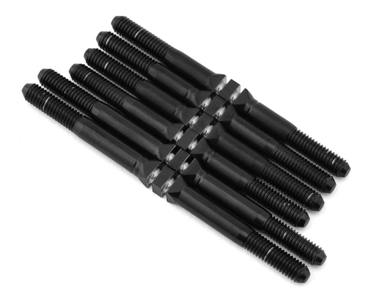 Whitz Racing Products Custom Works Rocket 5 HyperMax 3.5mm Titanium Turnbuckles Kit (Black) (6)