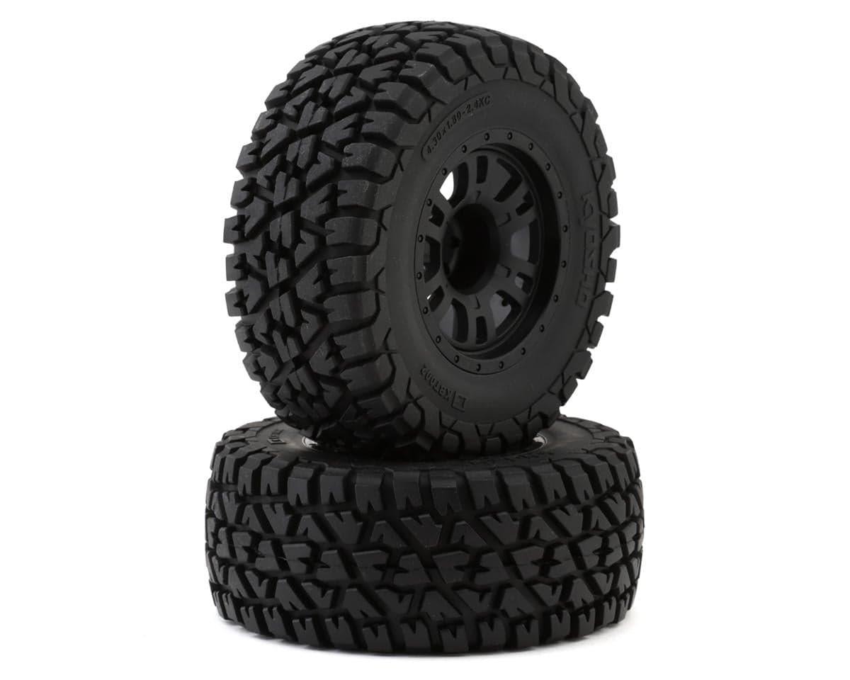 Kyosho KB10 Pre-Mounted Off Road Tires (Black) (2) w/12mm Hex