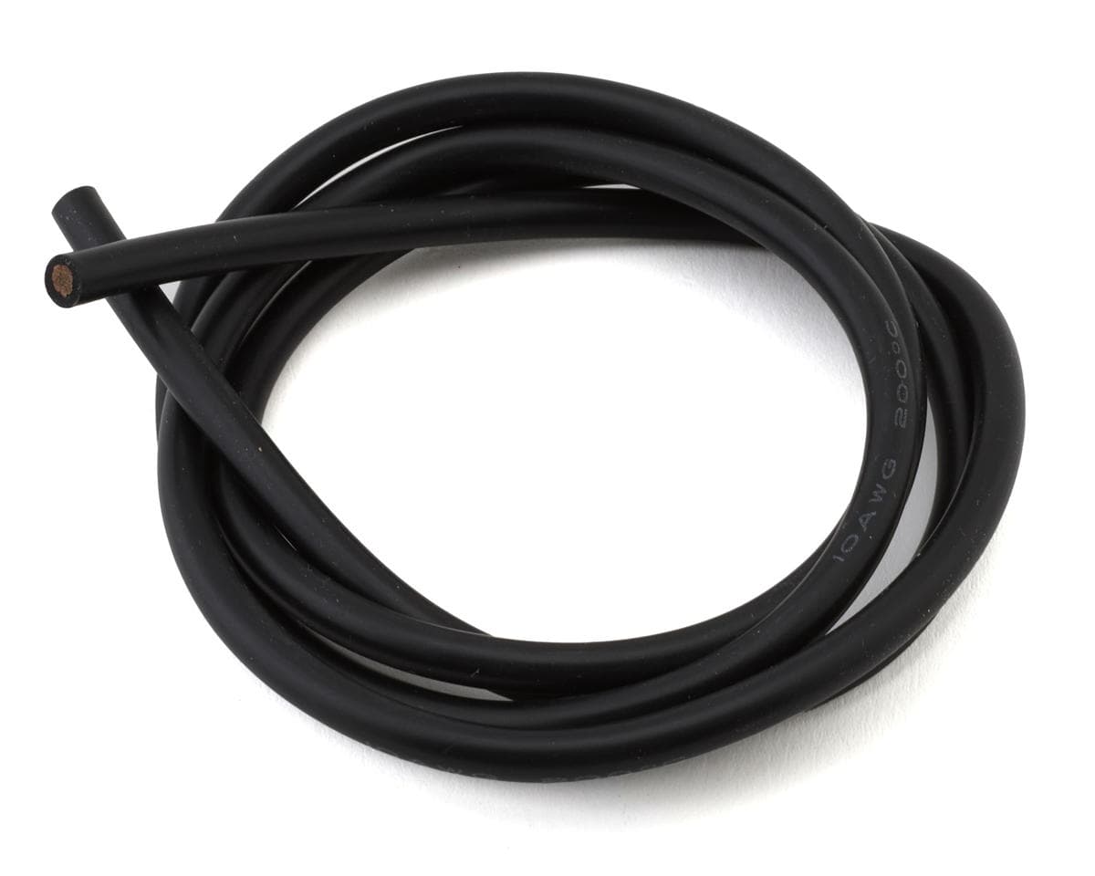 eXcelerate Silicone Wire (Black) (1 Meter) (10AWG)