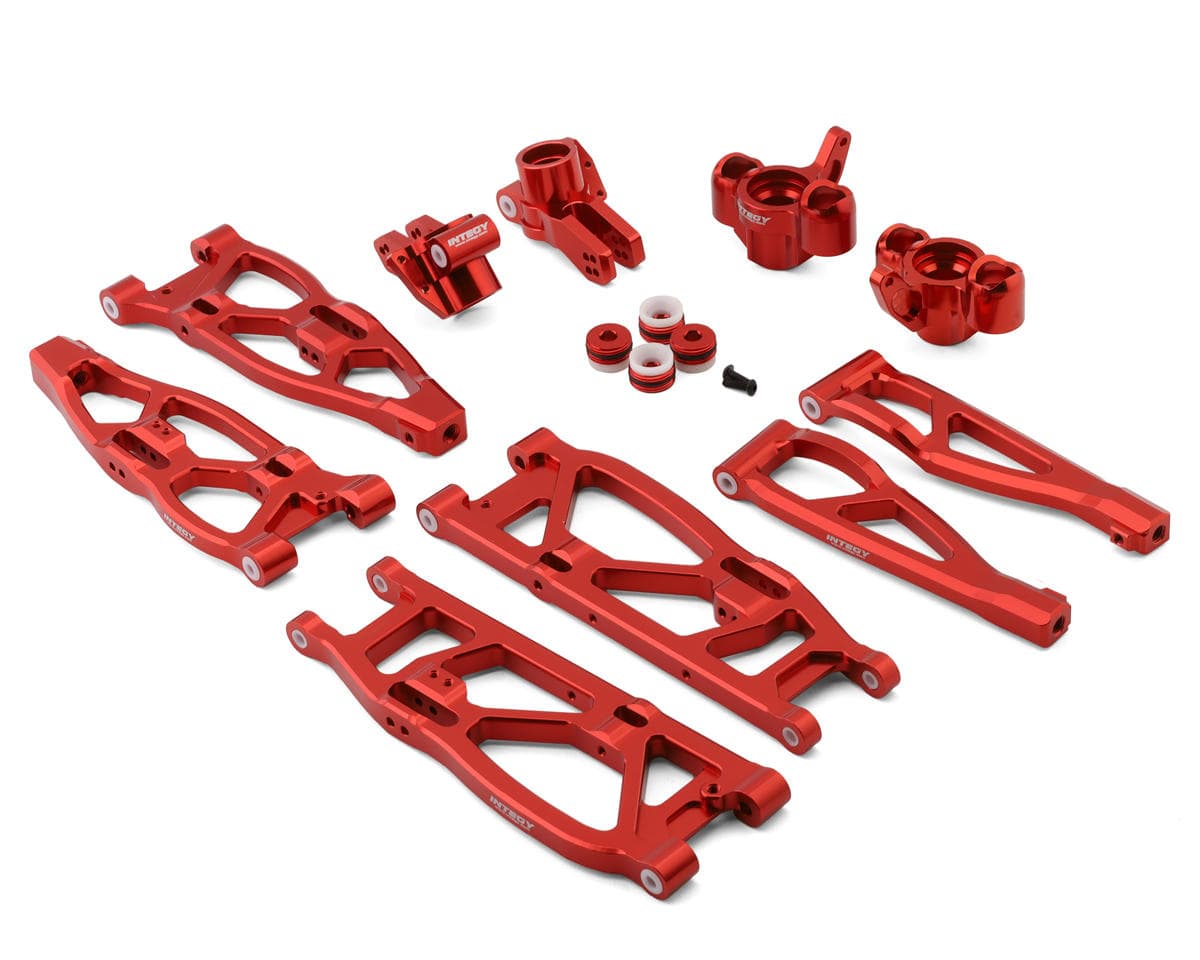 Team Integy Arrma Kraton 6S Billet Machined Alloy Suspension Kit (Red)