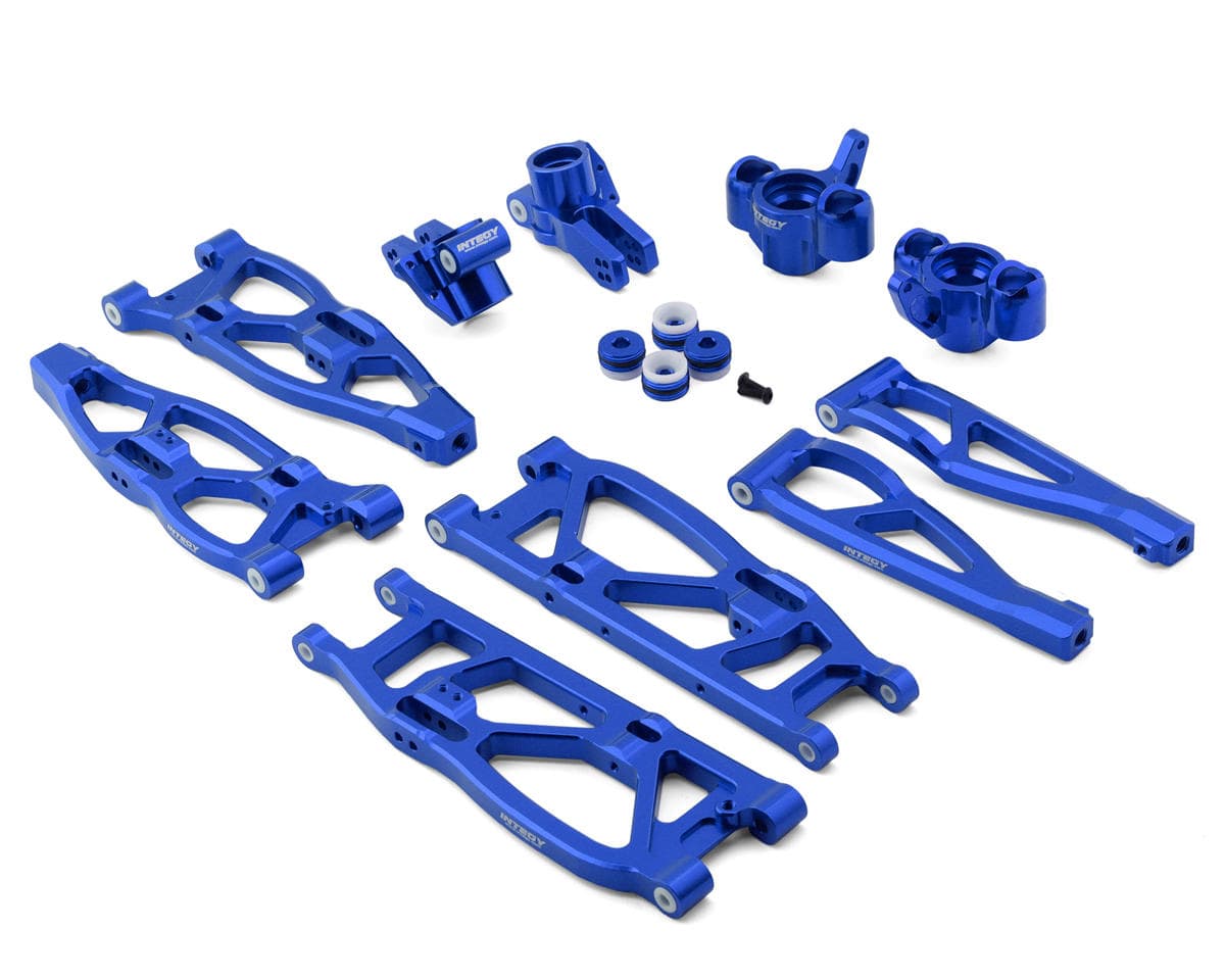 Team Integy Arrma Kraton 6S Billet Machined Alloy Suspension Kit (Blue)