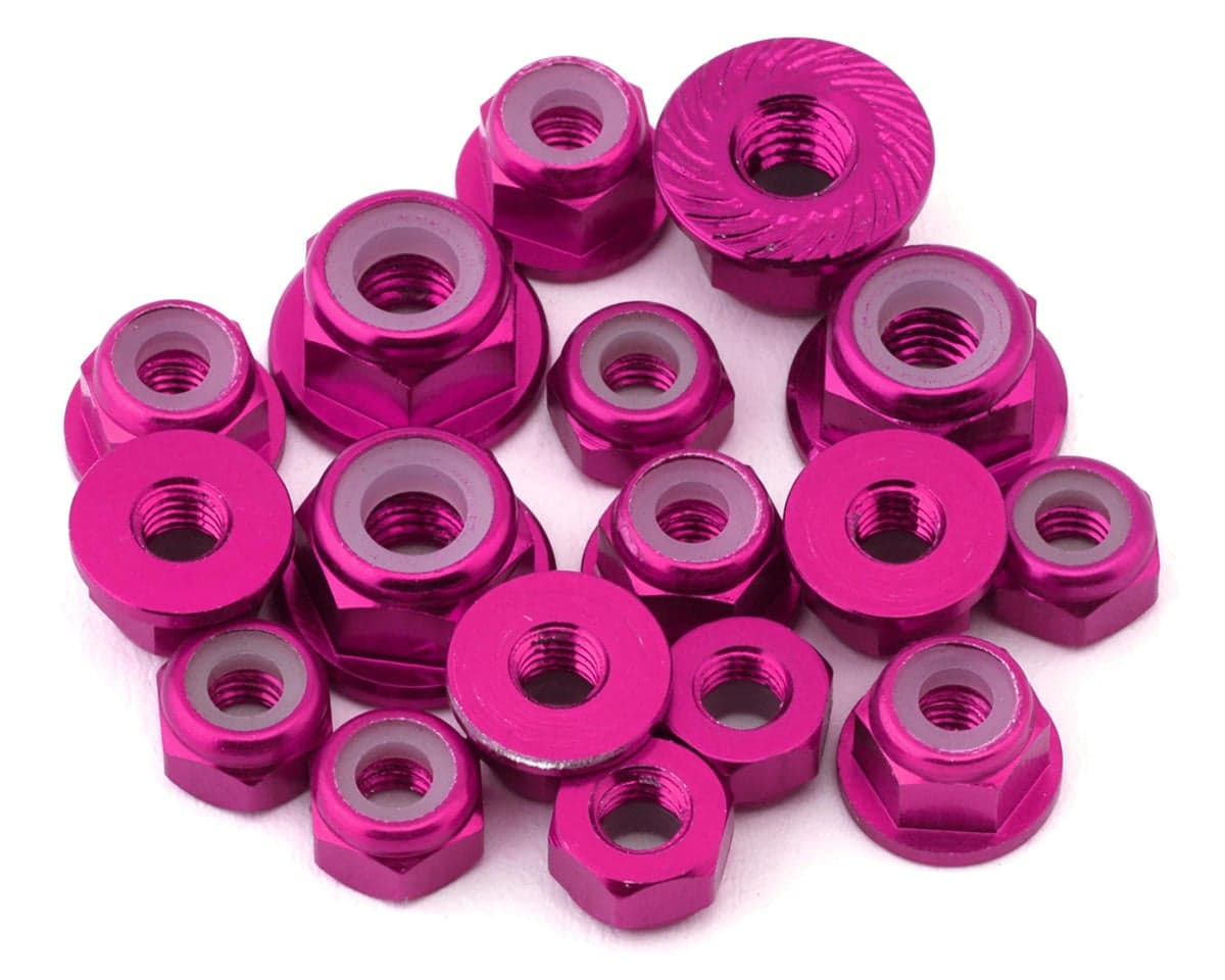 175RC RC10 B7 Aluminum Nuts Kit (Pink)