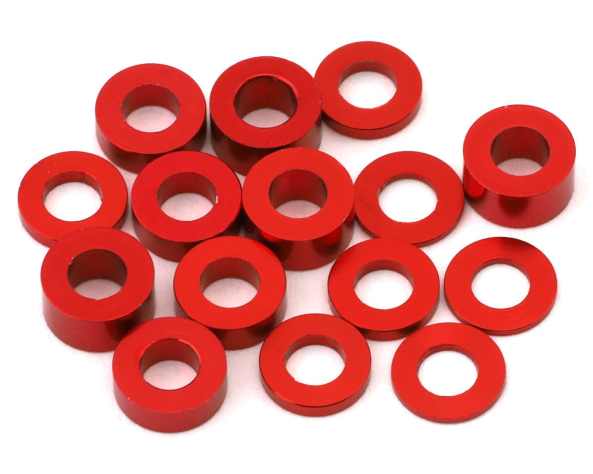175RC RC10 B7 Aluminum Spacer Kit (Red)