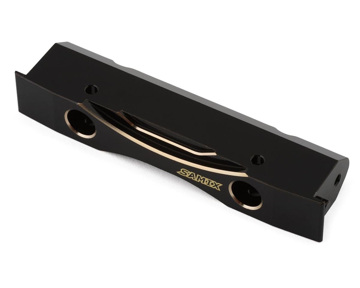 Samix SCX10 Pro Brass Bumper Mount (Black) (Front/Rear) (125g)