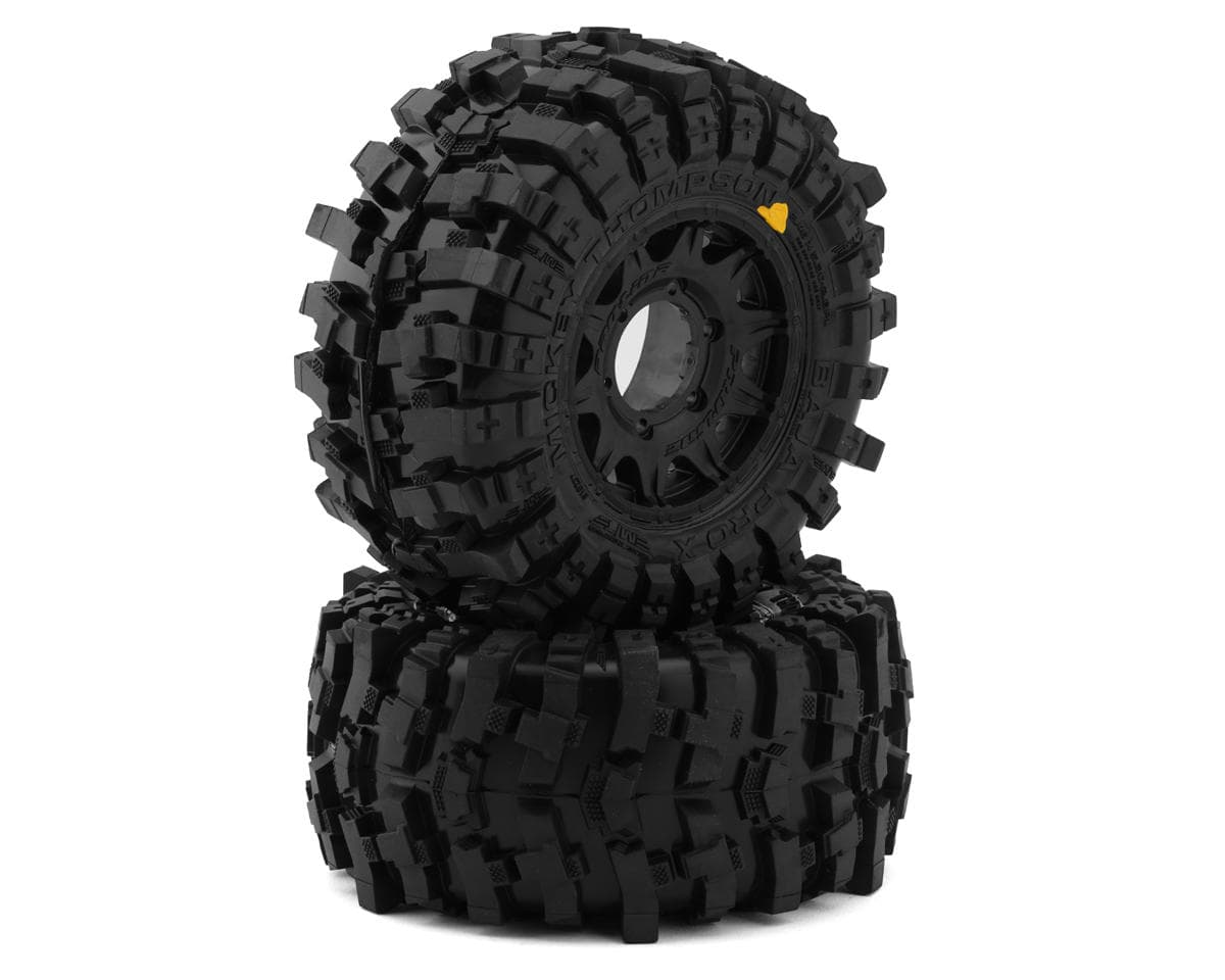 Pro-Line Mickey Thompson Baja Pro X 2.8" Pre-Mounted Tires w/Raid Rear Wheels (2) (Black) w/12mm Removable Hex