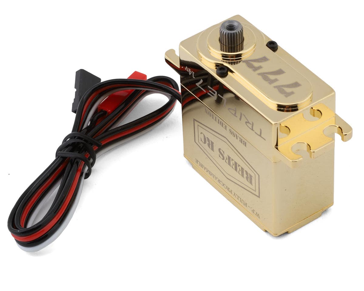 Reefs RC Triple7 14V Programable High Torque Steel Gear Digital Servo (High Voltage)(Brass Edition)