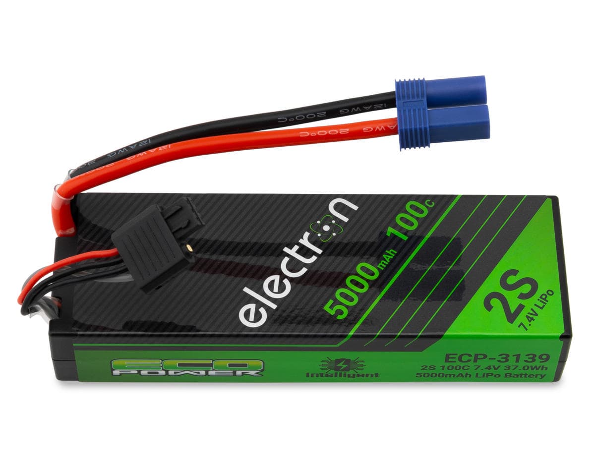EcoPower "Electron" 2S 100C Intelligent LiPo Battery w/EC5 Connector (7.4V/5000mAh) (Axial™/Losi™/ARRMA™ 2S & 4S vehicles)
