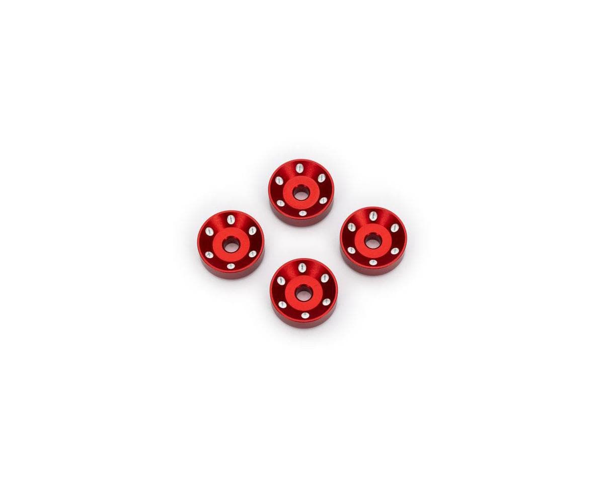 Traxxas Maxx® Slash® Aluminum Wheel Washers (Red) (4)