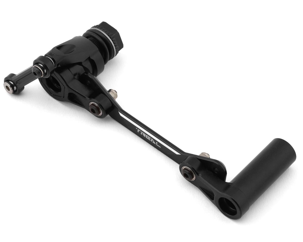Treal Hobby Aluminum Servo Saver Steering Bellcrank Set for Traxxas Sledge (Black)