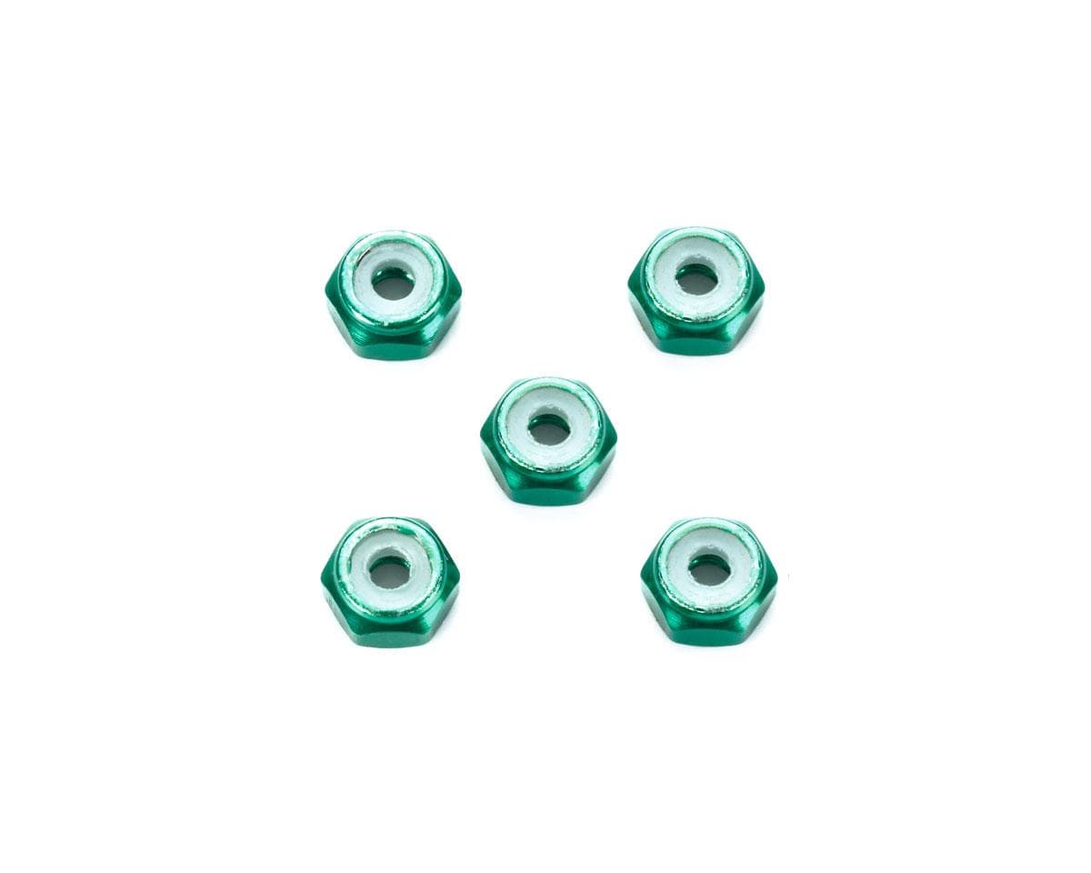 Tamiya 2mm Aluminum Lock Nuts (Green) (5) (Limited Edition)