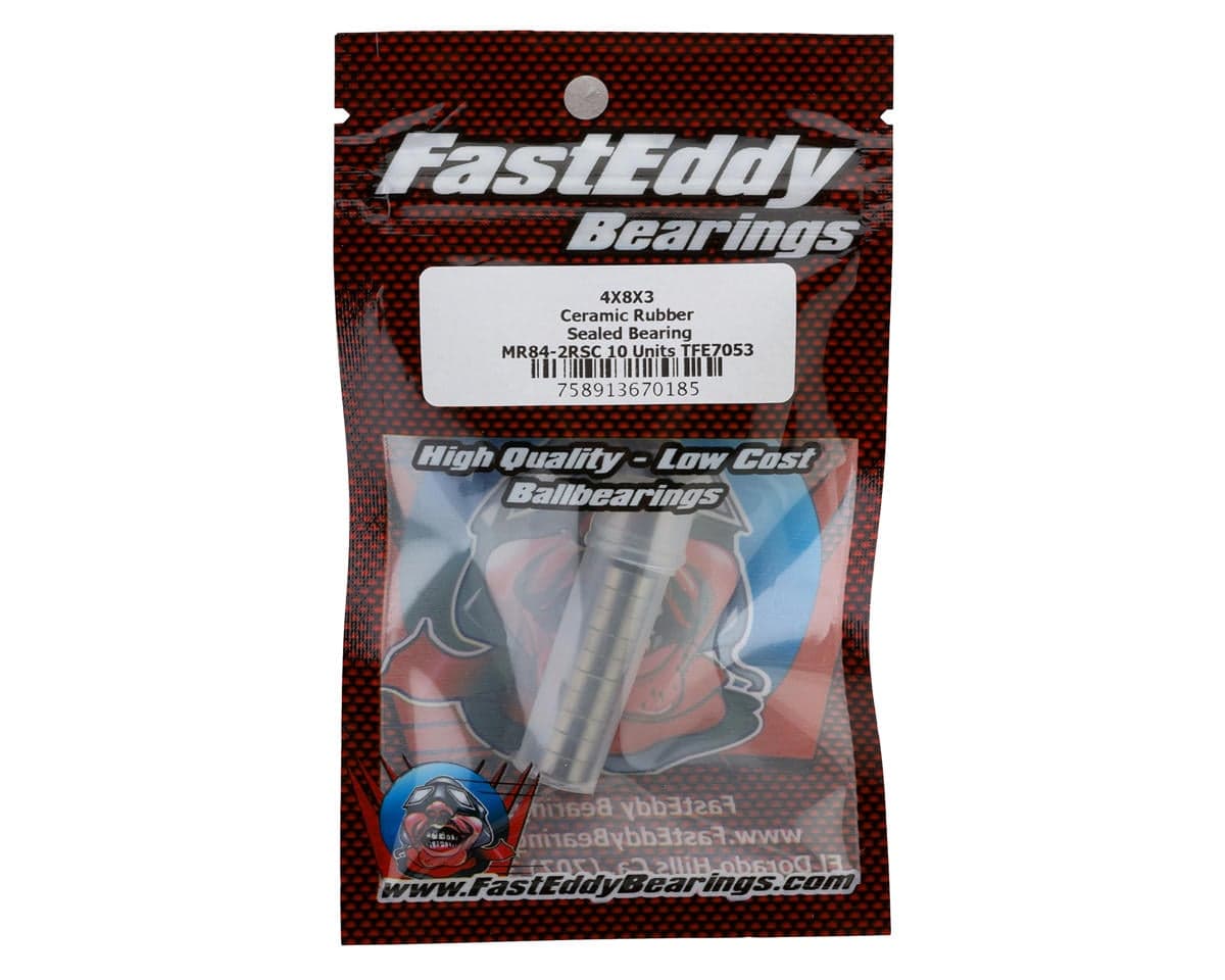 FastEddy 4x8x3mm Ceramic Sealed Ball Bearings (10)