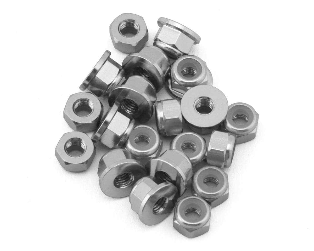 175RC Mugen MSB1 Aluminum Nut Kit (Silver)