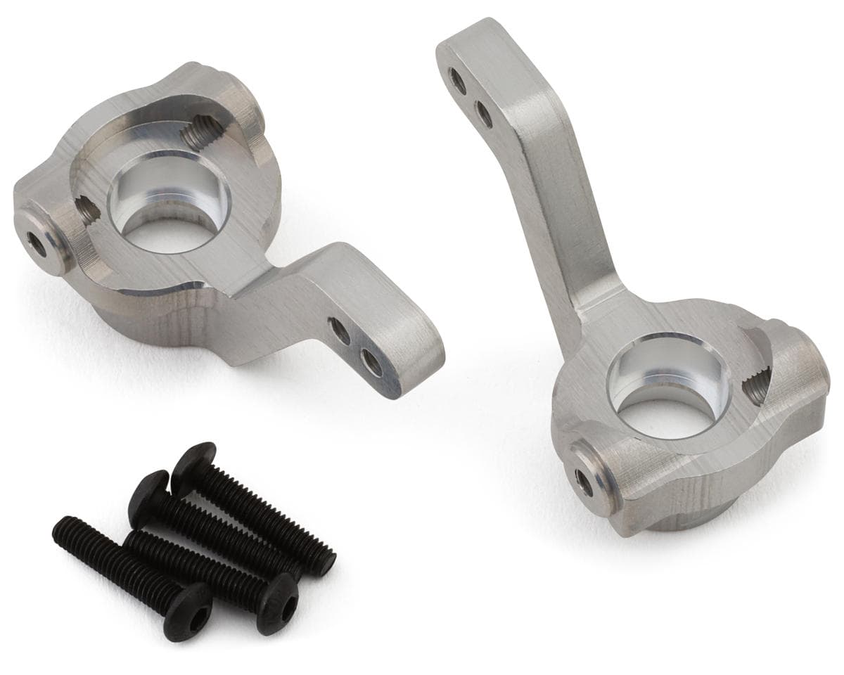 Exotek Tamiya BBX BB-01 Aluminum HD Front Steering Knuckles (Silver) (2)