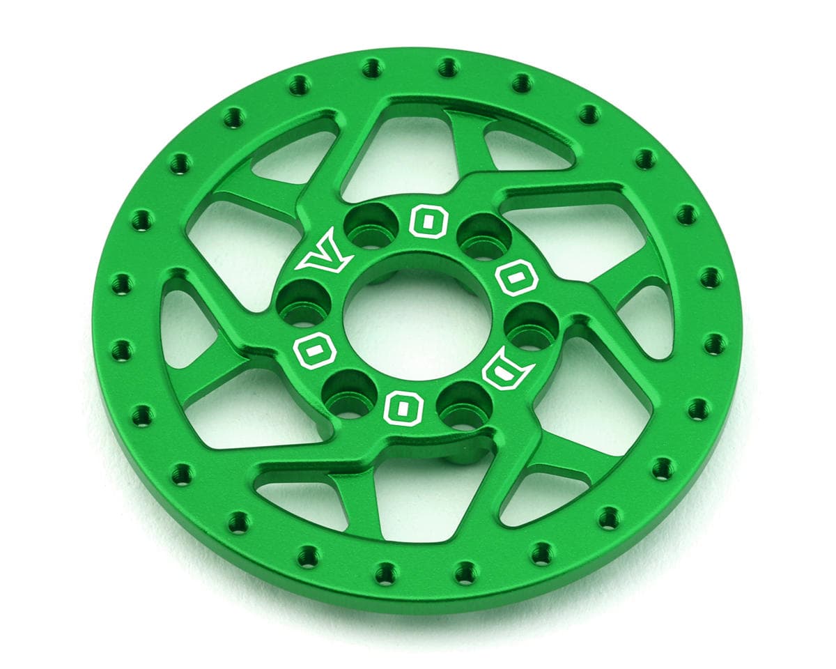 Team Ottsix Racing Deep Pocket 1.9 Aluminum Faceplate (Green) (1) (3D Dillinger)