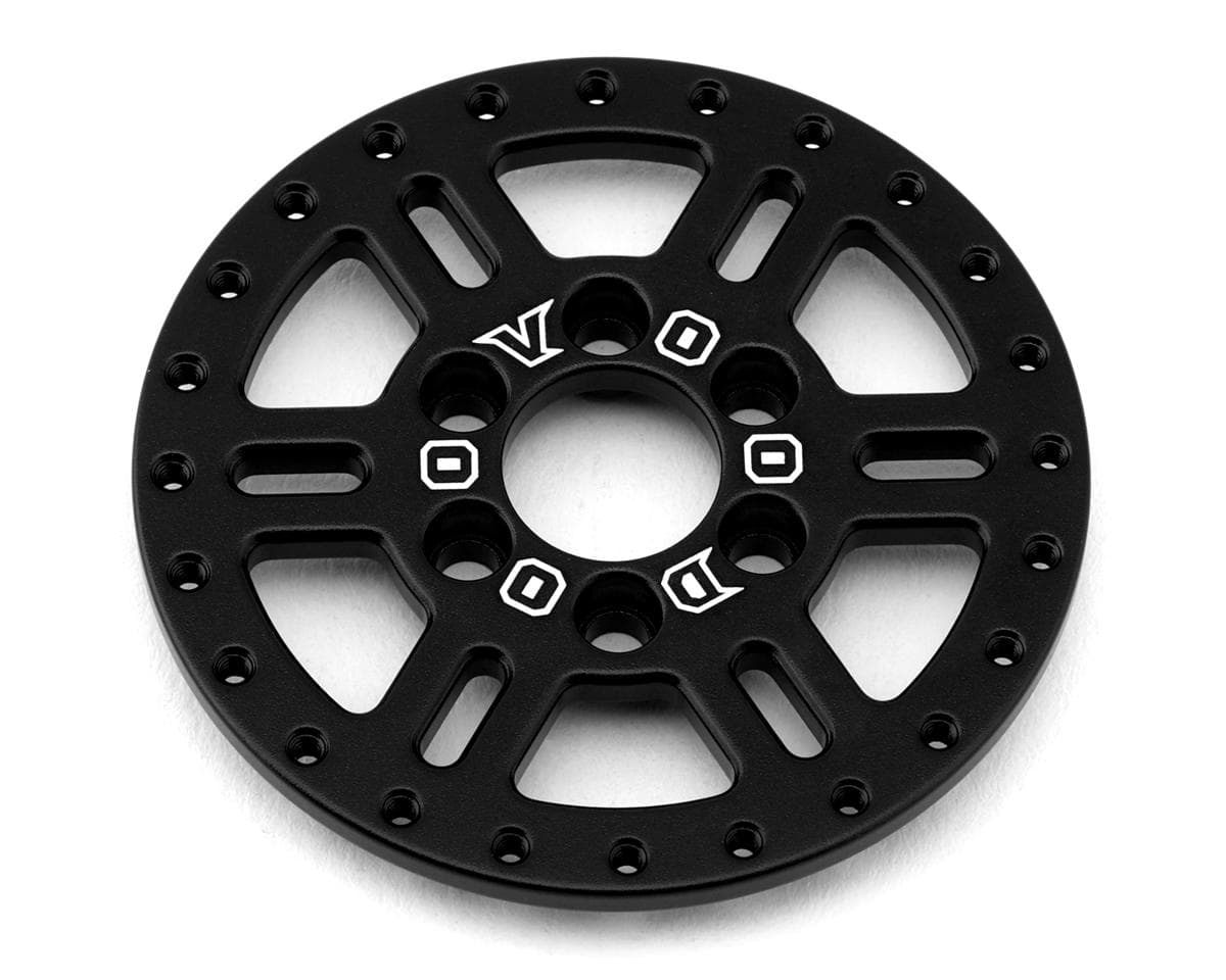 Team Ottsix Racing Deep Pocket 1.9 Aluminum Faceplate (Black) (1) (Split 6 3D)
