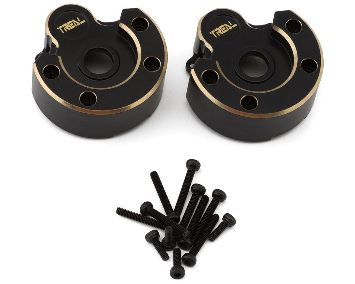 Treal Hobby Redcat Gen8 Brass Heavy Outer Portal Housing (Black) (2) (62g)