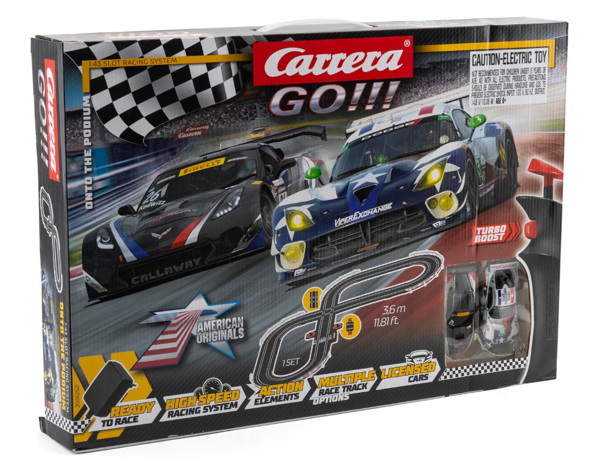 SCRATCH & DENT: Carrera GO!!! Onto the Podium 1/43 Slot Car Racing Set