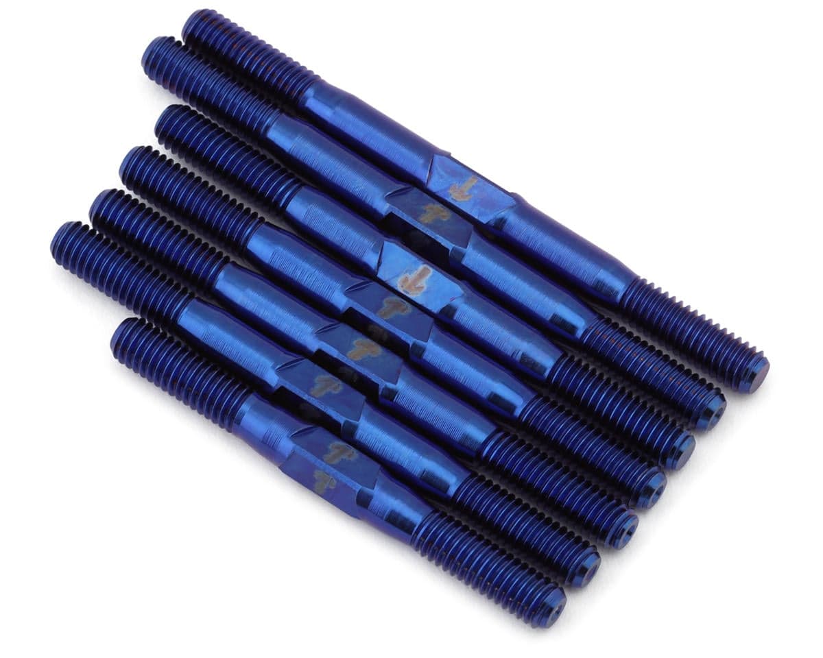 1UP Racing RC10B74.2/RC10B74.2D Pro Duty Titanium Turnbuckle Set (Blue)