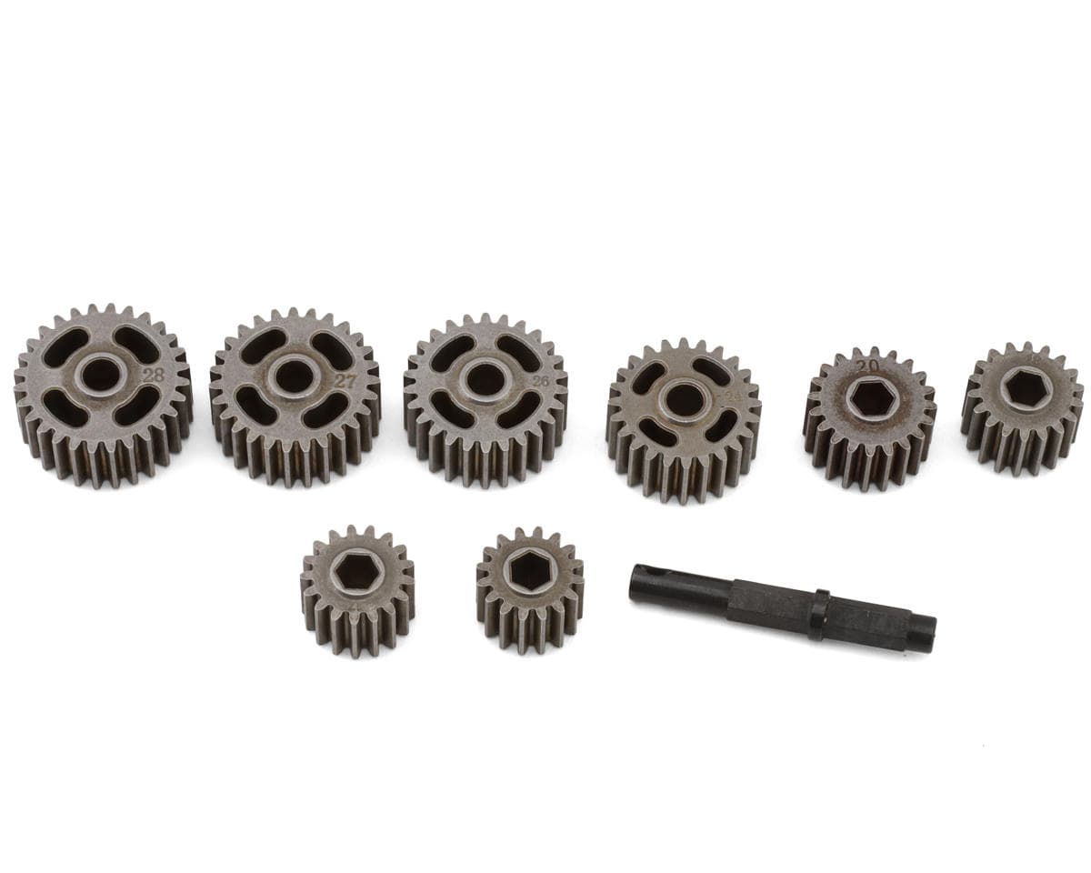 Redcat Ascent Fusion Steel Transfer Case Top Shaft & Underdrive Gear Set (37%/28%/20%)