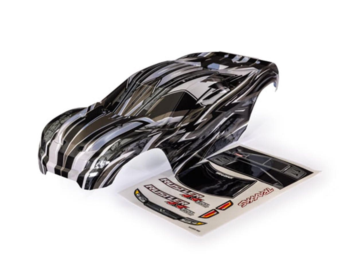 Traxxas Rustler® 4x4 VXL 1/10 ProGraphix® Body Set (Clear) w/Wing