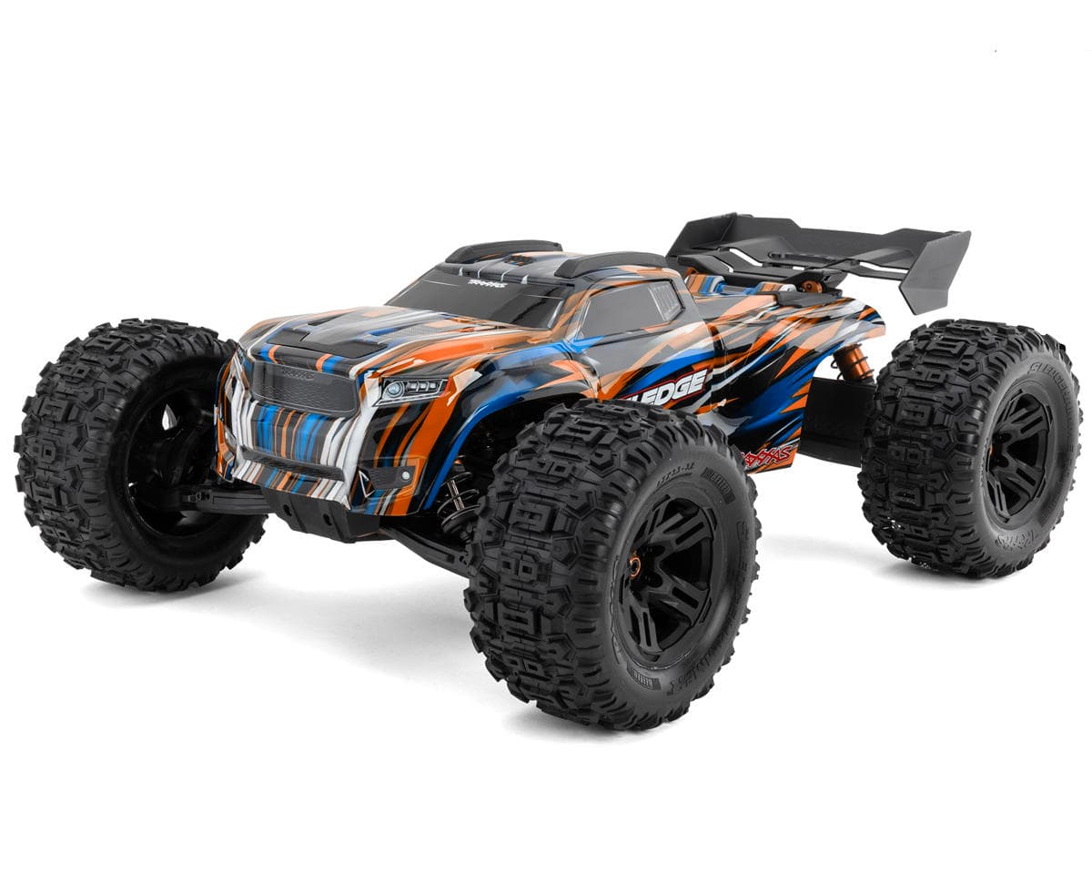 Traxxas Sledge RTR 6S 4WD Electric Brushless 1/8 Monster Truck (Orange) w/Belted Sledgehammer Tires & TQi 2.4GHz TSM Radio
