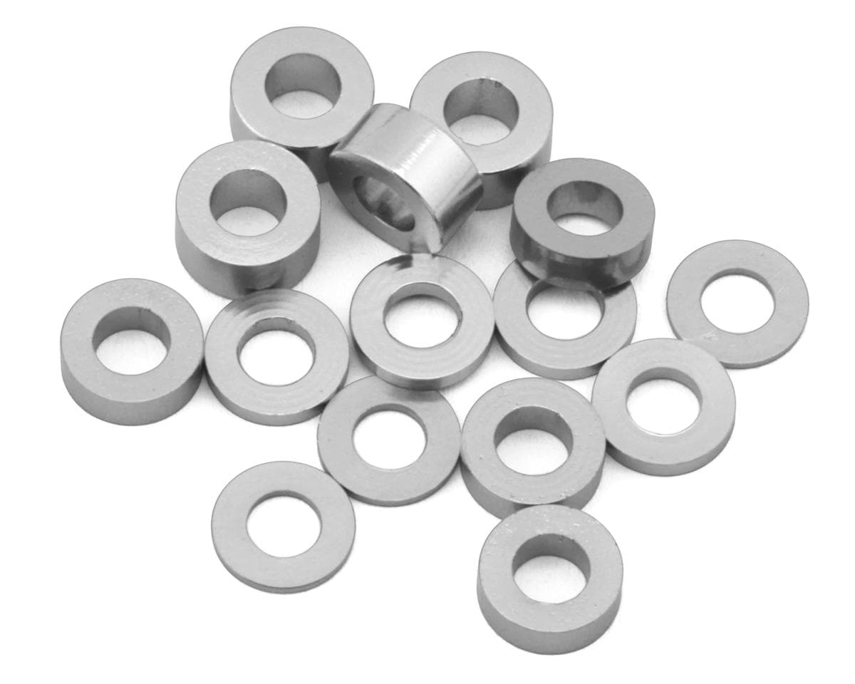 175RC Team Associated RC10B74.2D CE Aluminum Spacers Kit (Silver)