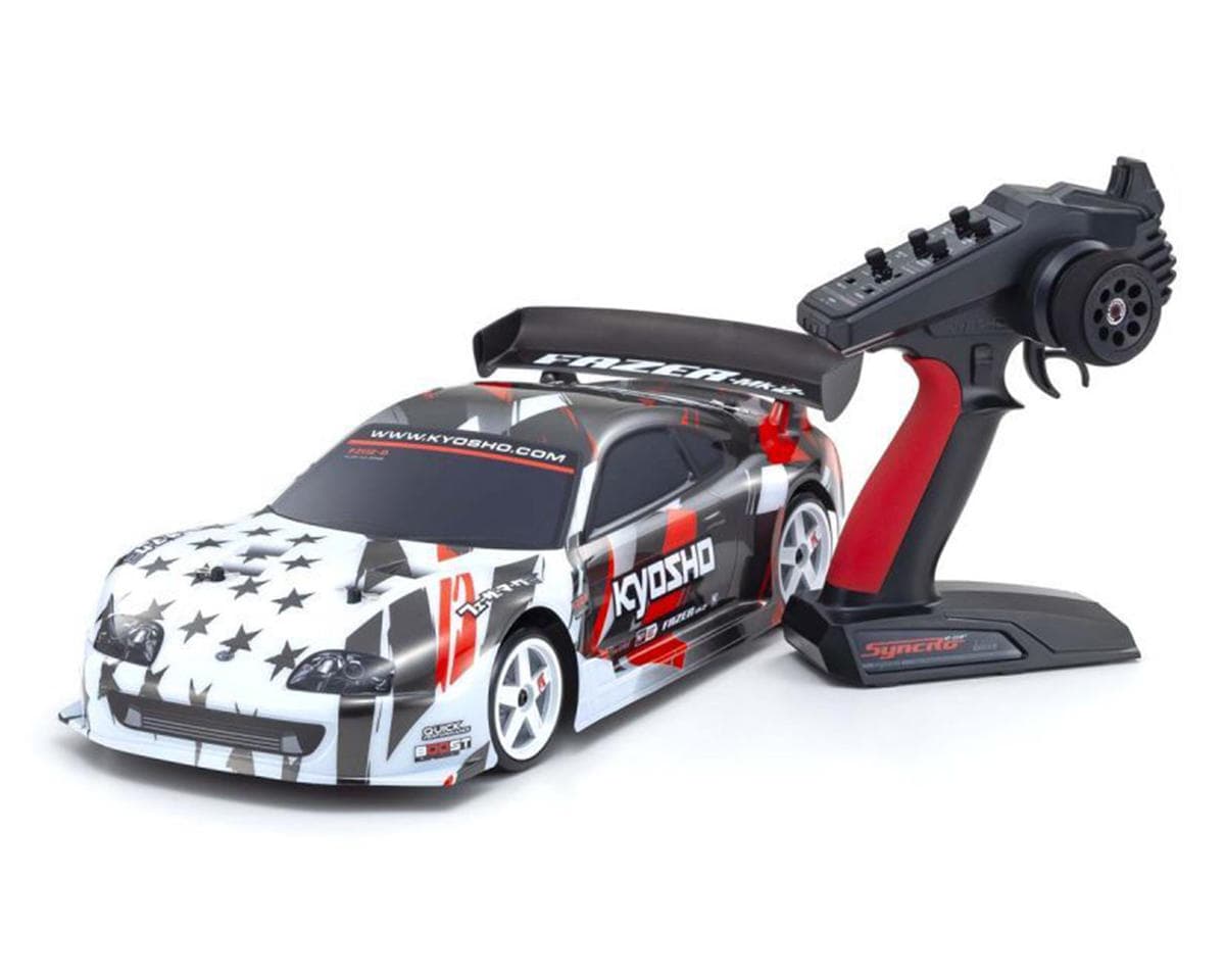 Kyosho Fazer Mk2 FZ02-D Toyota Supra A80 4WD 1/10 RTR Touring Car w/Syncro KT-231P+ 2.4GHz Radio (White)