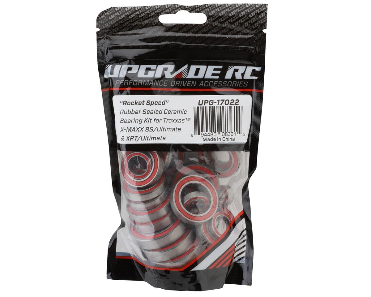 UpGrade RC "Rocket Speed" Rubber Sealed Ceramic Bearing Kit for Traxxas® 8S X-Maxx®/Ultimate X-Maxx®/XRT®