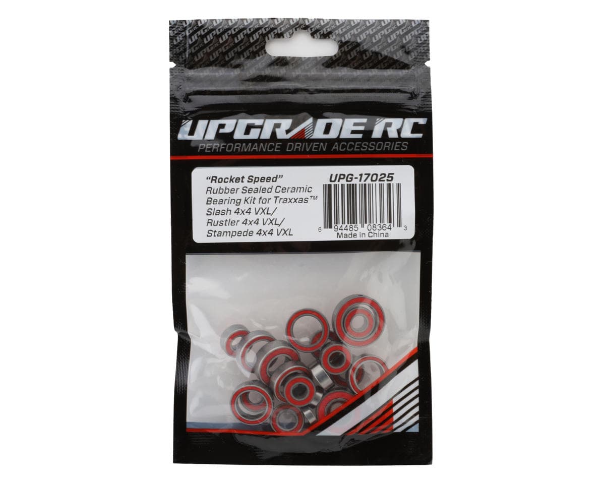 UpGrade RC "Rocket Speed" Rubber Sealed Ceramic Bearing Kit for Traxxas® 4x4 VXL Slash®/Rustler®/Stampede®