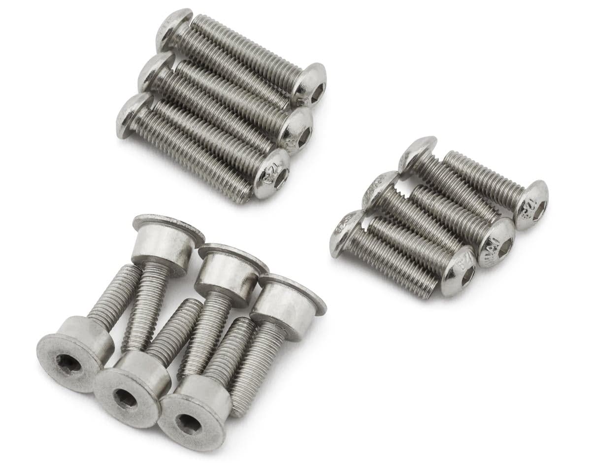 Hot Racing Losi Promoto-MX HD Steel Brake Disk Screws Set (Chrome)