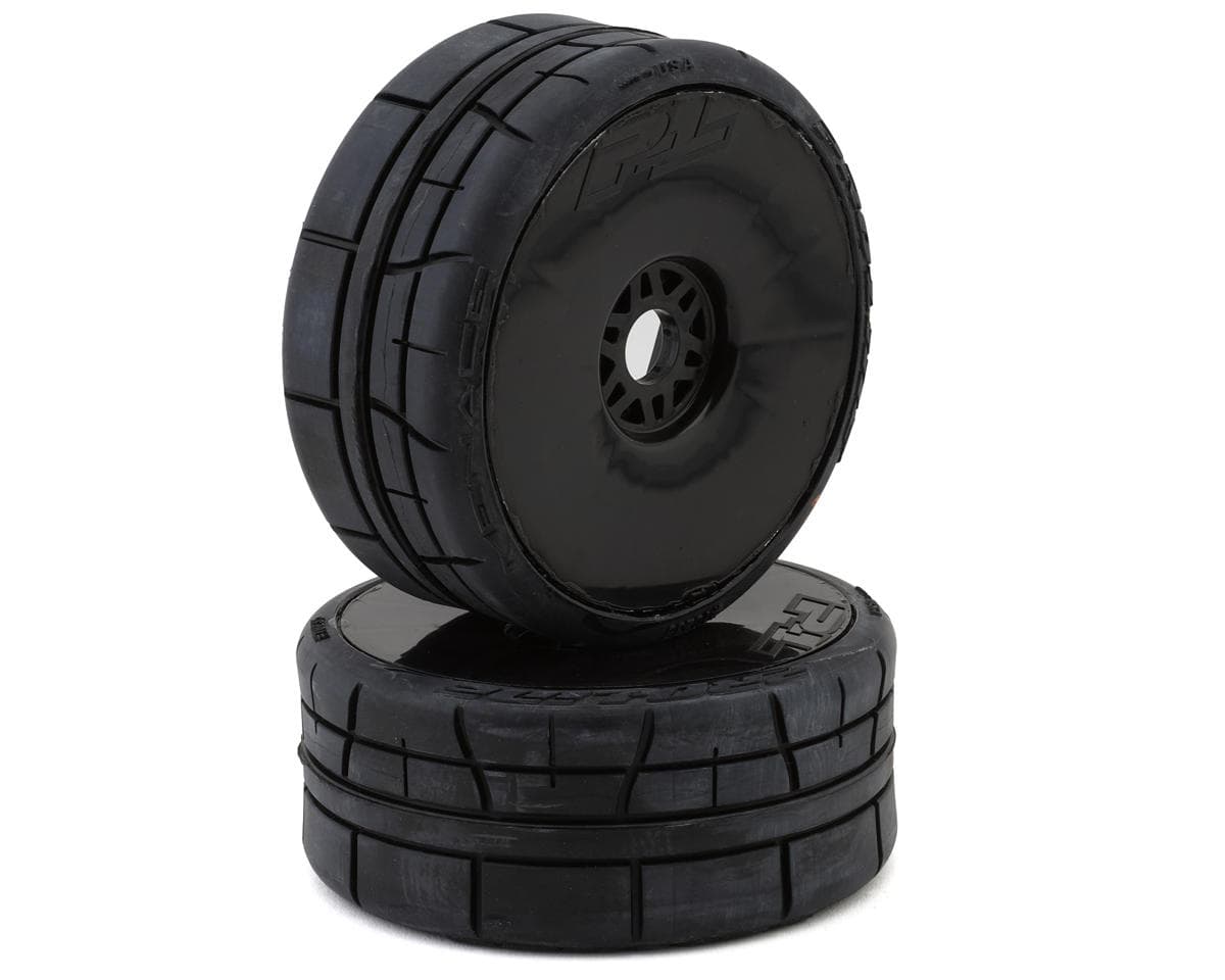 Pro-Line 1/8 Menace HP Speed Run Pre-Mounted Belted Tires (Black) (2) w/Velocity Wheels & 17mm Hex