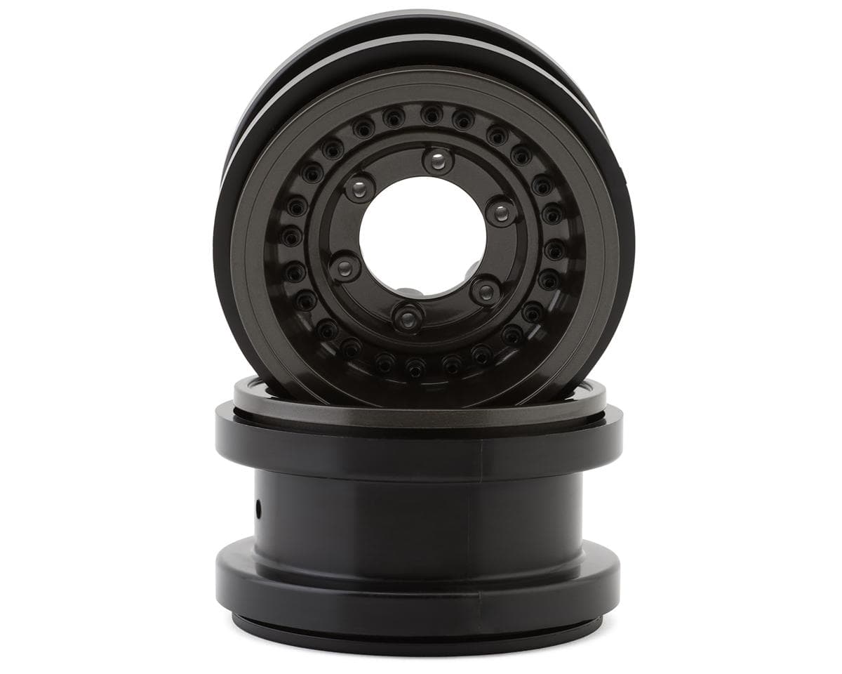 Pro-Line Axial SCX6 Black Rhino Armory 2.9" Aluminum Dual Offset Beadlock Wheels (Gunmetal) (2)