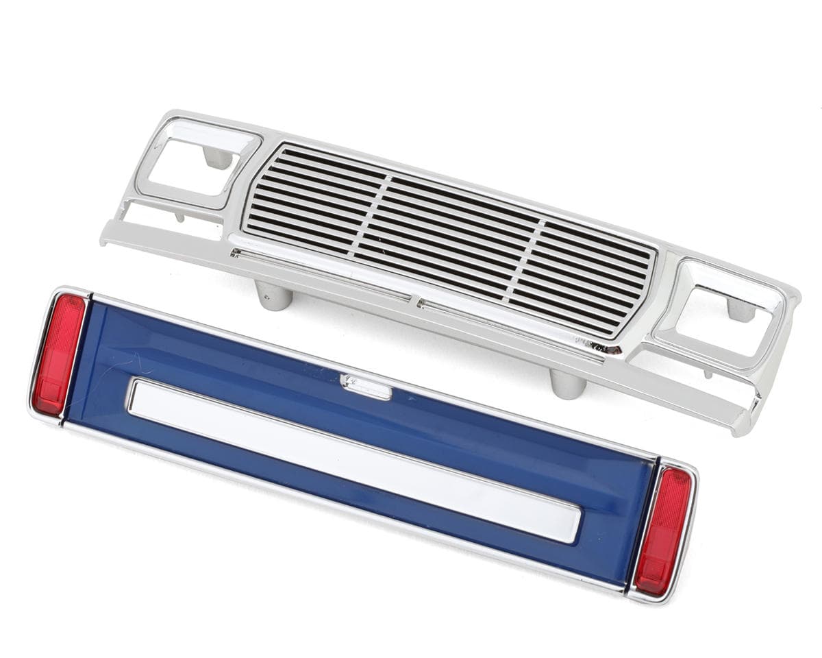 Traxxas TRX-4MT™ Bigfoot® No. 1 Front Grille & Tailgate Panel Set (Blue) w/LED Lenses