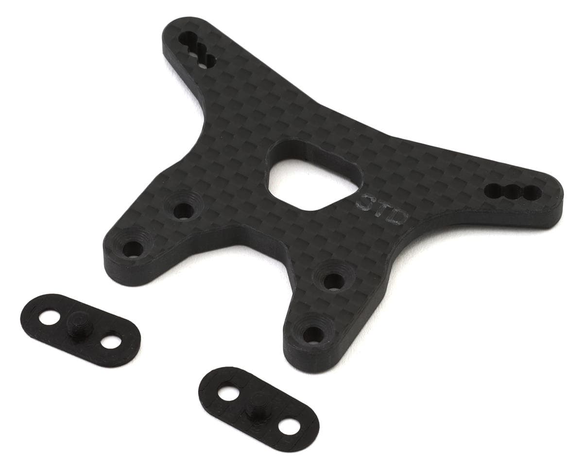 Vision Racing Team Associated B7 Carbon Fiber Front Shock Tower (5mm) (Standard) w/Tower Shims