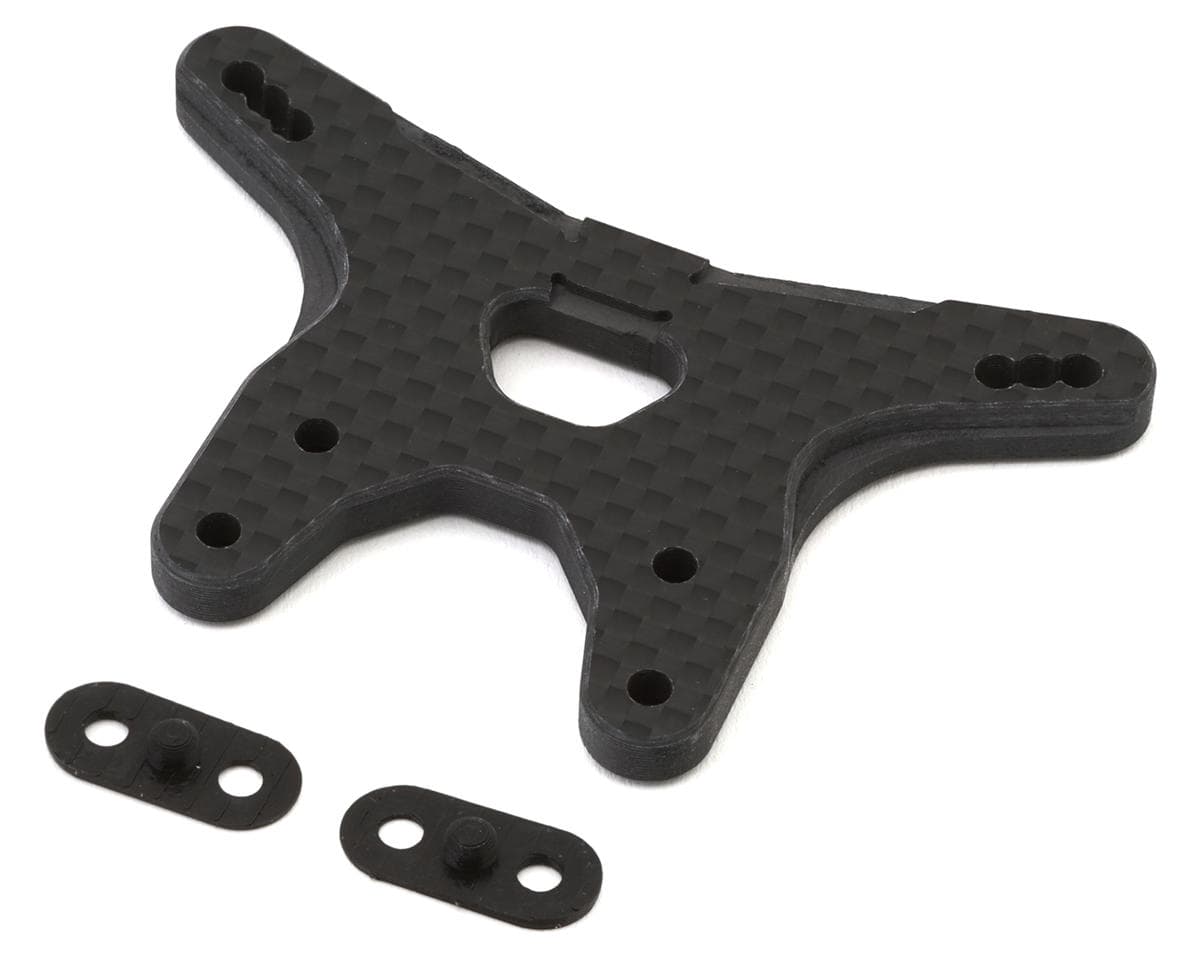 Vision Racing Team Associated B7 Carbon Fiber Front Shock Tower (5mm) (-2mm) w/Tower Shims