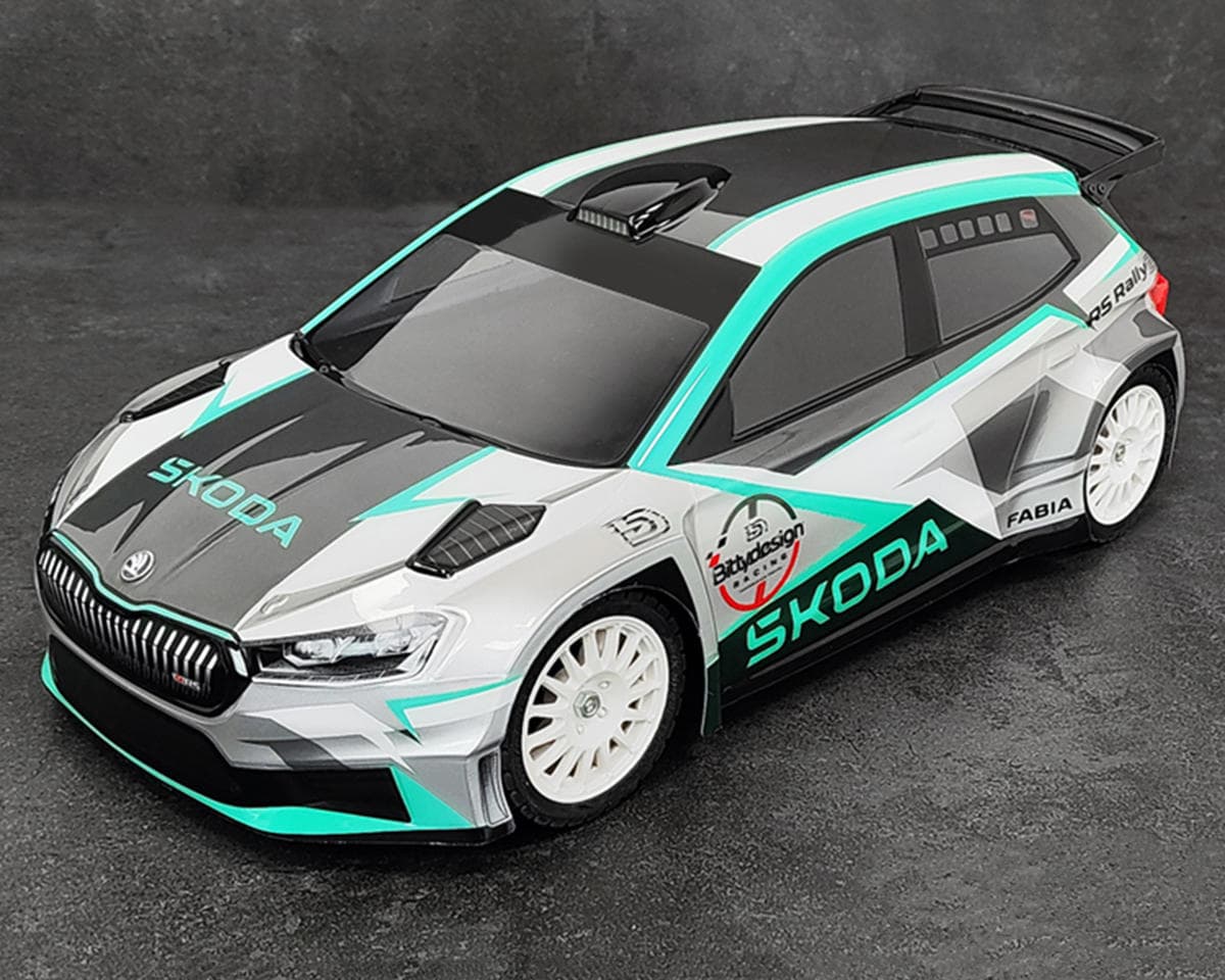 Bittydesign SKODA Fabia RS Rally2 1/10 Rally Body (Clear) (190mm) (Hard/1.2mm)